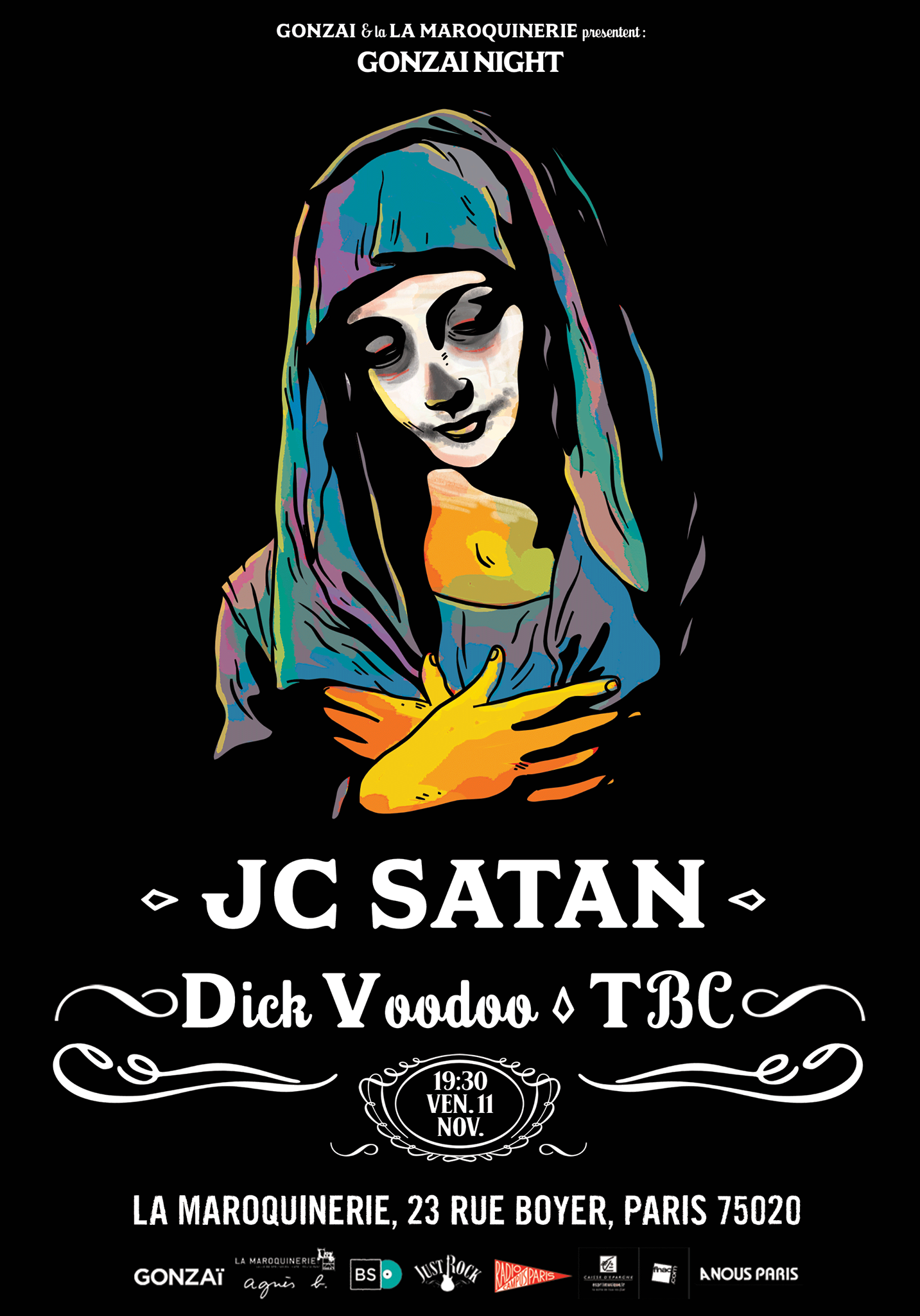 JC SATAN + KAVIAR SPECIAL + Dick Voodoo (11/11/16) – La Maroquinerie